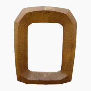 Anthroposophical Oak Wood Picture Frame, 1940s