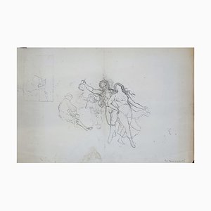 Guglielmo Innocenti, La danse, Crayon sur Papier