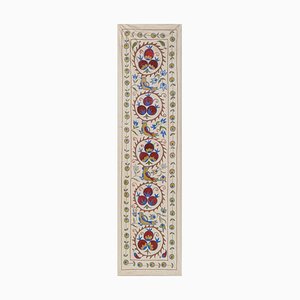 Uzbek Suzani Tashkent Wall Hanging Decor or Tablecloth in Silk, 19th Century