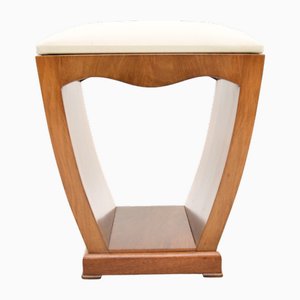 Art Deco Walnut Stool, 1920s