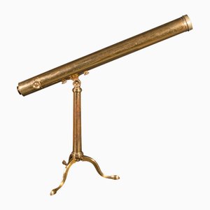 English Late Victorian Library Telescope in Brass from Dollond