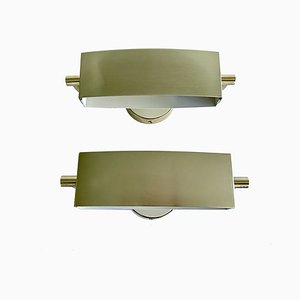 Vintage Brass Wall Lights, 1960s, Set of 2