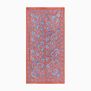 Suzani Tapestry in Silk with Floral Decor