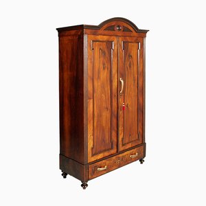 19th Century Austrian Baroque Wardrobe in Walnut and Walnut Veneer, 1850s