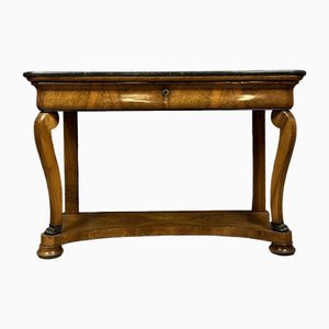 Empire Console Table in Blond Walnut