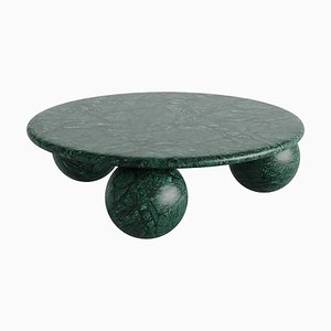 Table Basse Lux en Marbre Globe - Base Bloc 3 Sphères