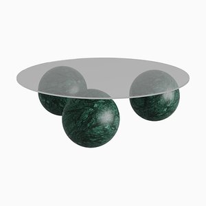 Table Basse Globe Lux avec Plateau en Verre par Ziba Homes