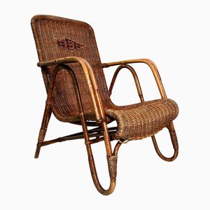Rattan Lounge Chair by Erich Dieckmann, 1930s