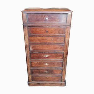 Antique Spanish Rosewood Secretaire with Chest of Drawers, 19th Century