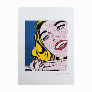 Lithographie Roy Lichtenstein, Smile Girl, 1980s