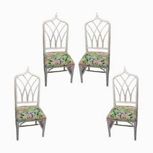 Vintage Árabes Dining Chairs in Bamboo, Set of 4