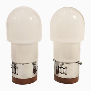 Lampade da tavolo e applique di Mazzega, anni '70, set di 4