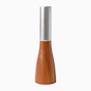 Teak and Aluminium Salt Mill by Georg Fontana for Bodum, 2000s