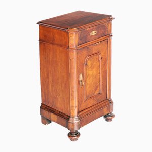 Early 19th Century Neoclassical Nightstand Walnut & Walnut Root, 1820s