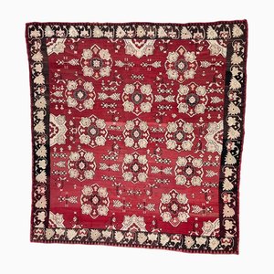 Vintage Turkish Square Kilim Rug in Wool