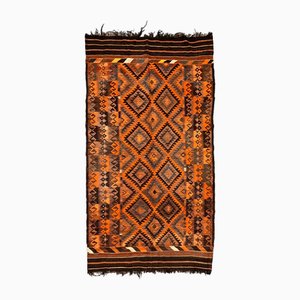 Usbekischer Vintage Kelim Wollteppich