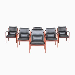 Armchairs Model 432 in Rosewood by Arne Vodder for Sibast, Denmark, 1960s, Set of 6