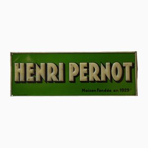 Henri Pernot Advertising Plate, 1940s