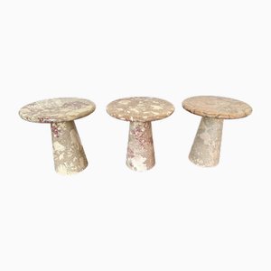 Italian Pink Marble Table by Angelo Mangiarotti, 1980s