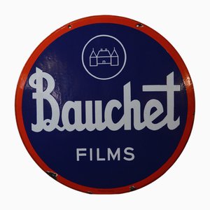 Bauchet Film Emaillierte Plakette, 1930er