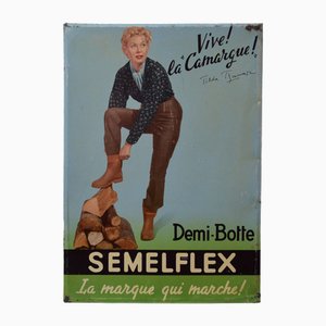 Semelflex Tilda Tjamar Advertising Plaque, 1950s