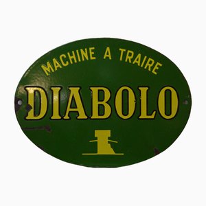 Diabolo Emaille Plakette, 1940er