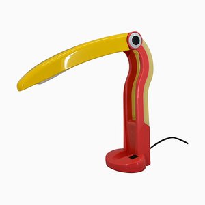 Lámpara de mesa Toucan atribuida a HT Huang para Lenoir, 1975