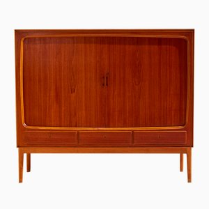 Teak & Buche Highboard, 1960er