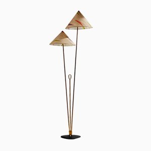 Brass Floor Lamp by Rupert Nikoll, 1950s