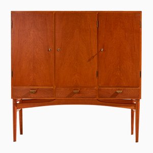 Beech Highboard by Poul M. Volther for FDB Furniture, 1950s