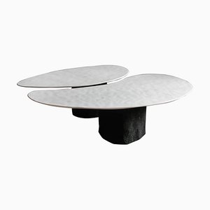 Limestone Low Table by Atelier Benoit Viaene, Set of 2