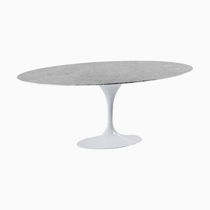 White Aluminum and Marble Dining Table by Thai Natura