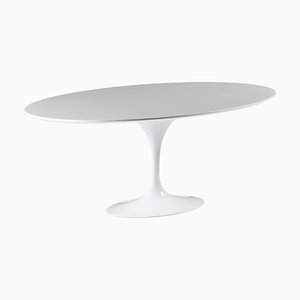 White MDF and Aluminum Dining Table by Thai Natura