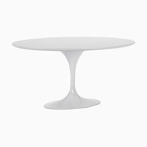 White MDF and Aluminum Dining Table by Thai Natura