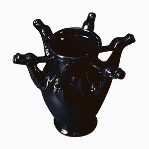 Die Drago Nero Vase von Coseincorso