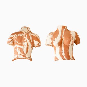 Terracotta Brut Body Sconces by Di Fretto, Set of 2