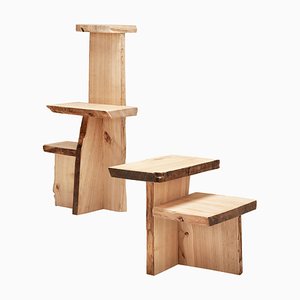 Mesa de centro de madera rasgada de Willem Van Hooff