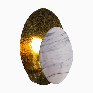 Golden Metal Wall Lamp by Thai Natura