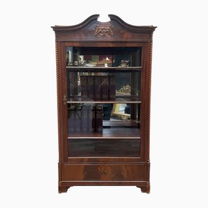 Vitrine Baroque Antique en Acajou, 1860s