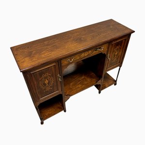 English Sideboard in Rosewood with Boxwood Intarsia, 1900s