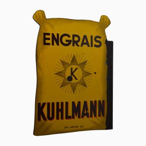 Emailliertes Schild von Kuhlmann, 1950er