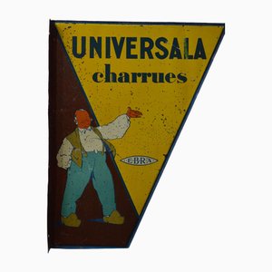 Cartel esmaltado de Universala, años 30