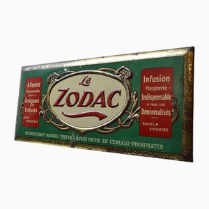 Placa publicitaria de Le Zodac, años 40