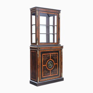 Antique Ebonised Display Cabinet