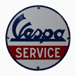 Vespa Enameled Plaque, 1960s