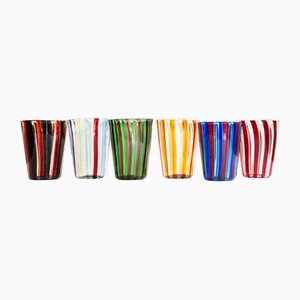 Purpurri of Angelo Ballarin Glasses by Mariana Iskra, Set of 6