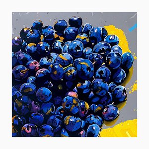 Rafal Gadowski, Blueberries 04, Öl auf Leinwand, 2024