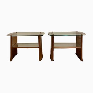 Bedside Tables attributed to Fontana Arte, 1940s, Set of 2
