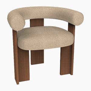 Collector Modern Cassette Chair in Famiglia 07 Fabric and Smoked Oak by Alter Ego