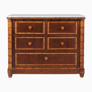 19th Century Faux Bamboo Chest of Drawers